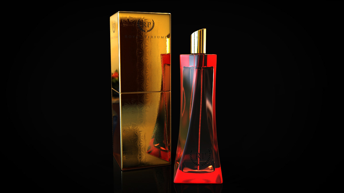 royal perfume luxury elegant 3D CG CGI modeling rendering model Render 3dsmax keyshot product Still