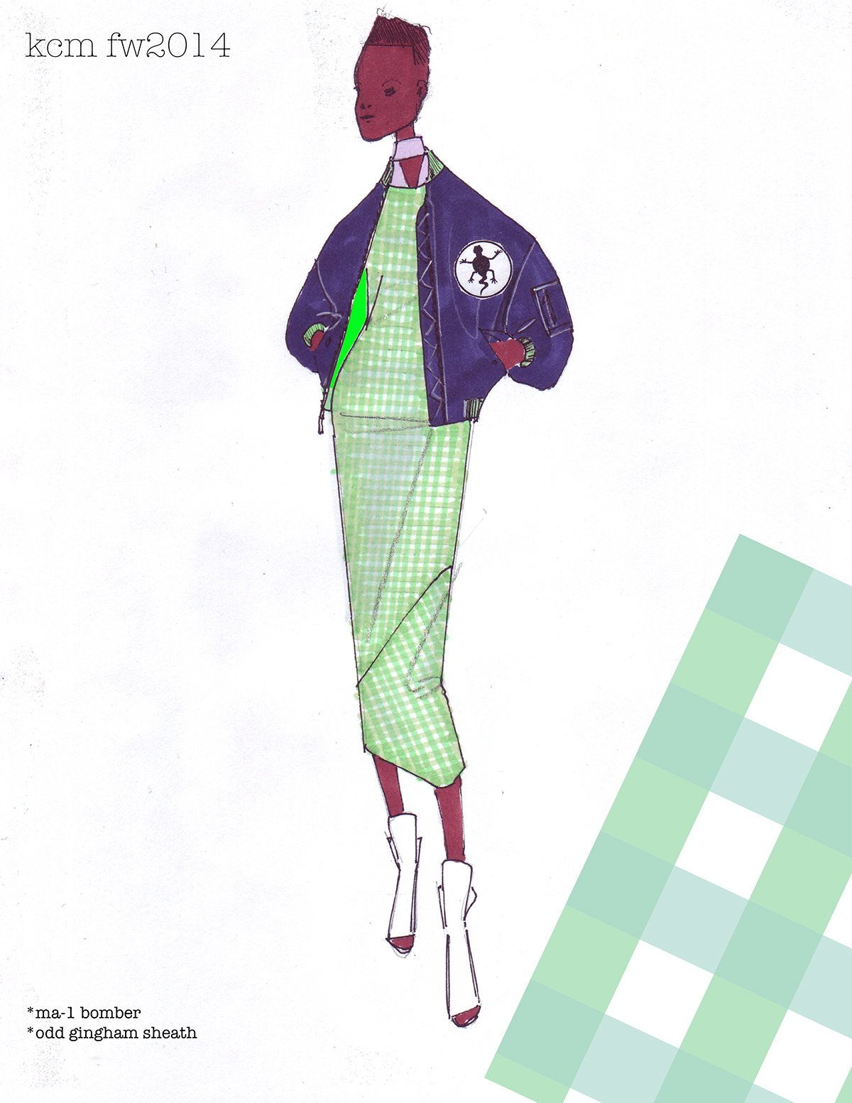 womens apparel design sketch