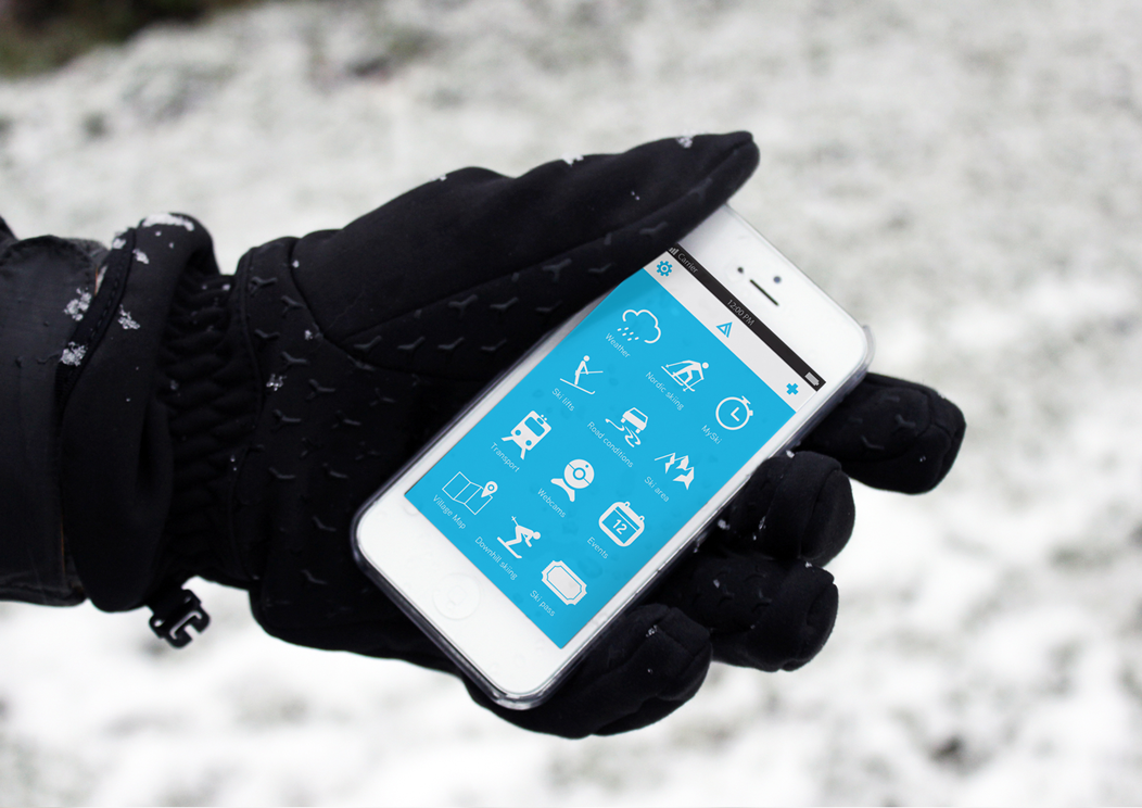 iphone user interface app mobile Web design interactive chamonix weather temperature wireframe skiing Snowboarding snow
