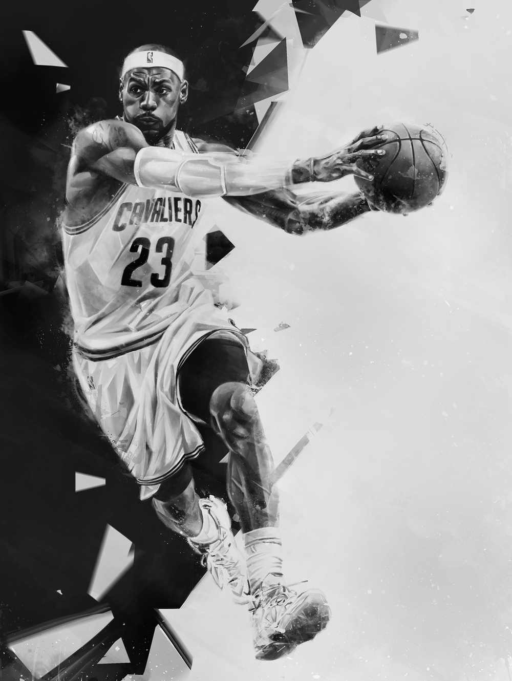 sports graphics social media basketball LeBron James NBA magazine cover publishing   editorial