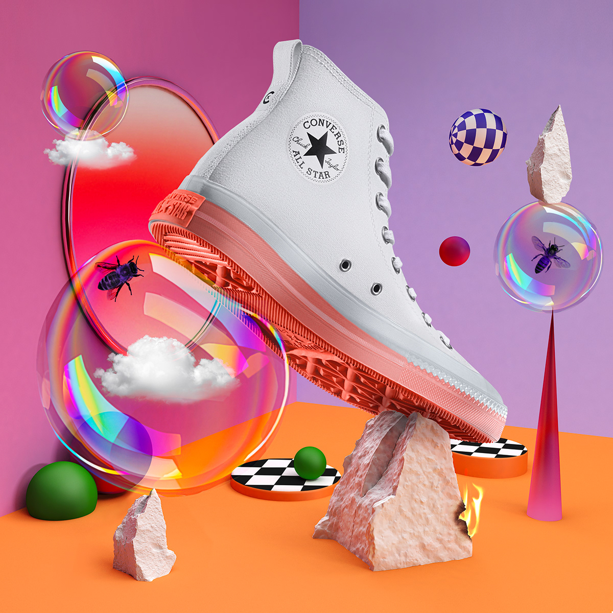 3D 3Dillustration animation  branding  editoral Fashion  ILLUSTRATION  Illustrator sneaker