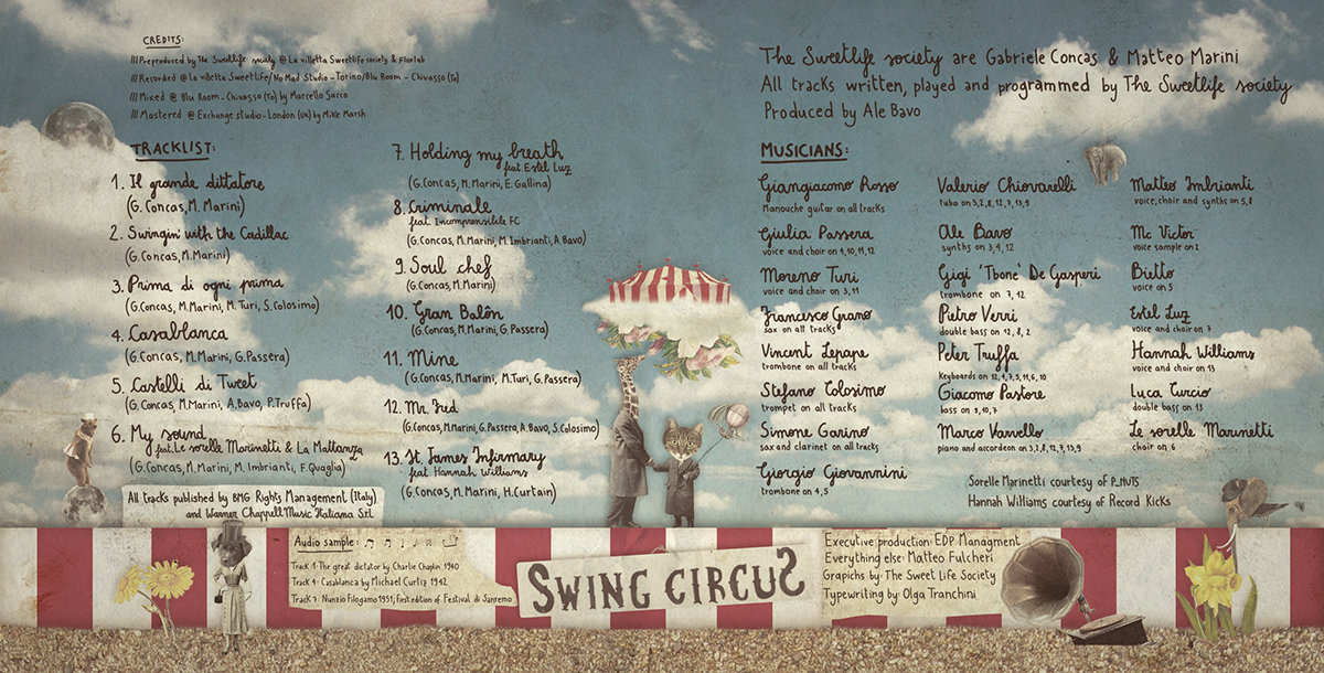 swing circus Album Warner Music sweet life society electroswing electro swing REMIX hip hop collage print Project