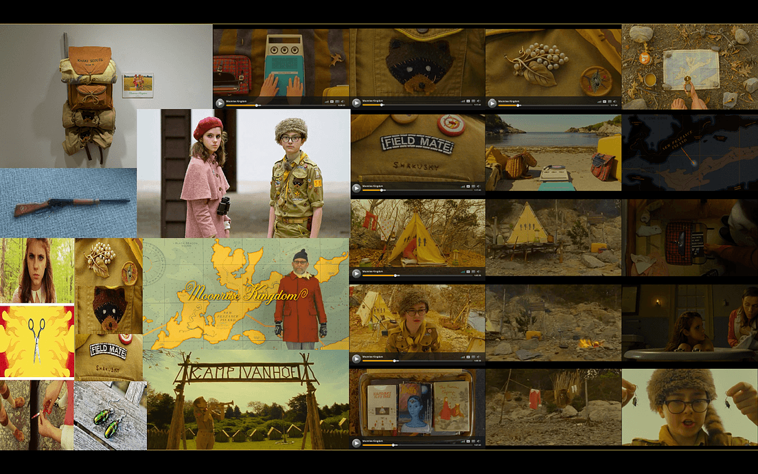 Moonrise Kingdom wes anderson title sequence SCAD Vector Illustration patches dynamic typography