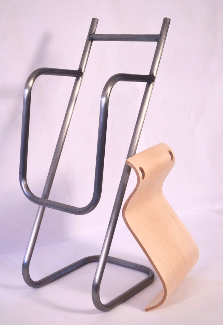 stool bar stool furniture bent lamination metal