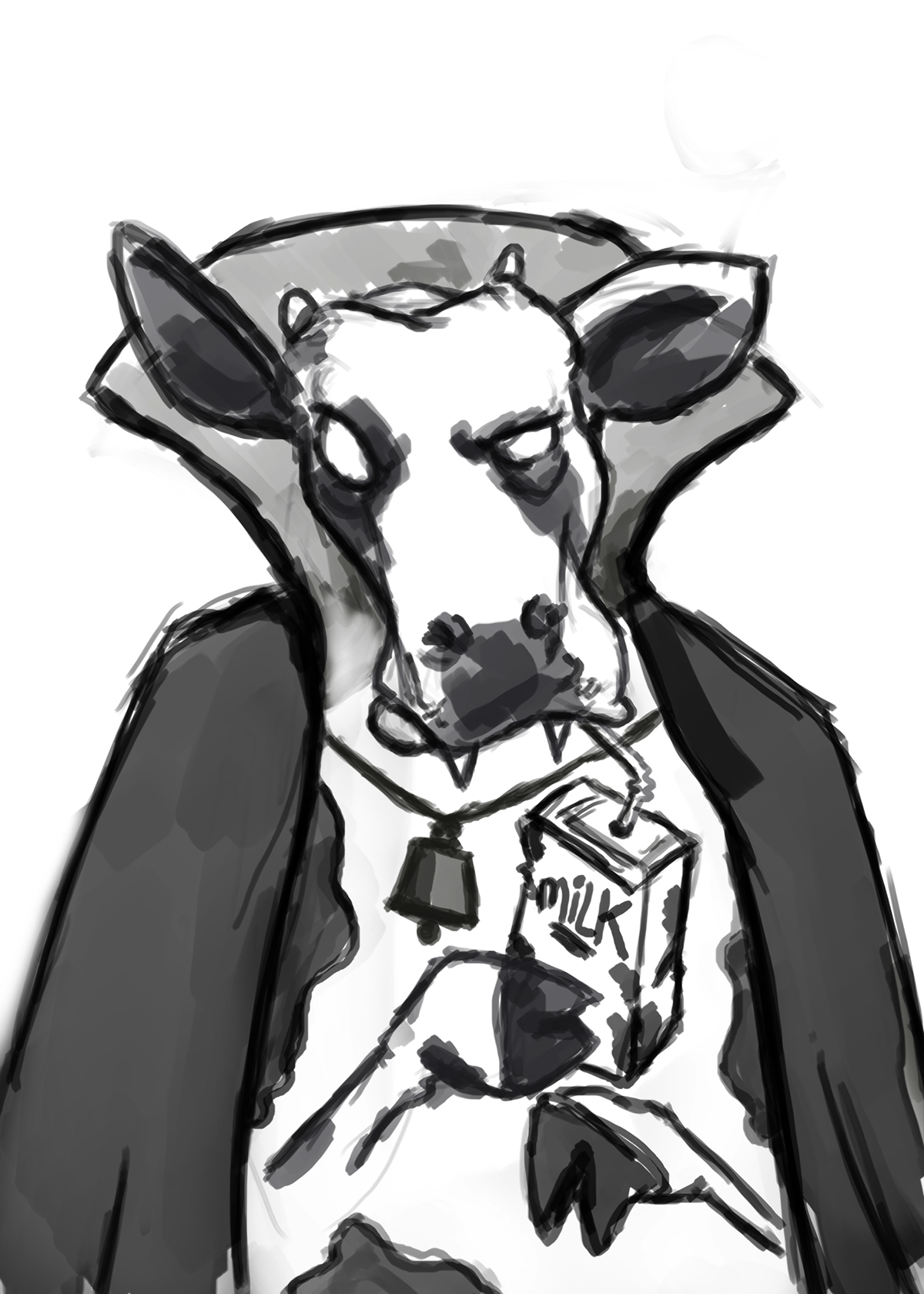 cow vampire dracula milk