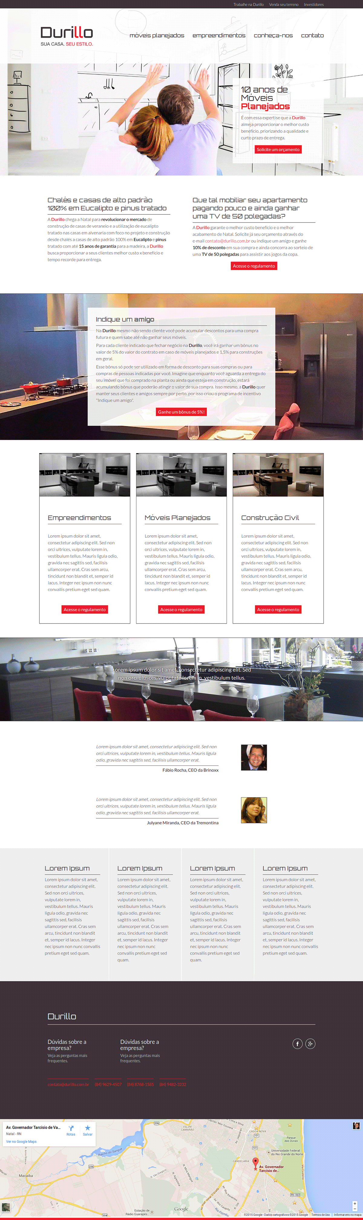 design interiordesign durillo soluti Web site HTML css html5 Layout clean flat SEO Responsive design