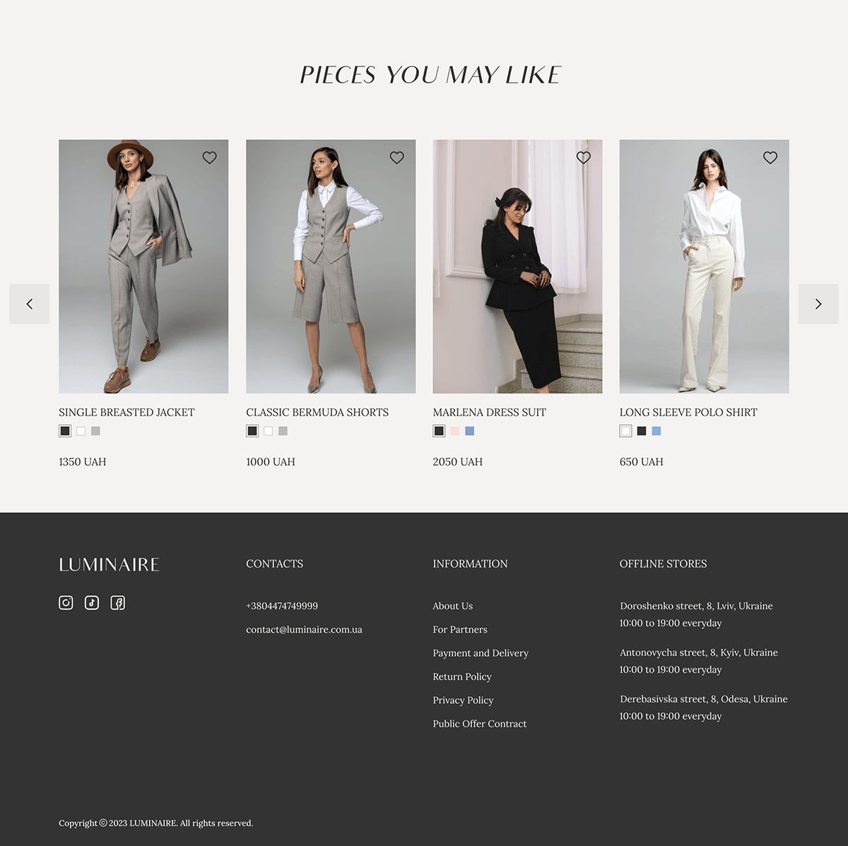 UI/UX e-commerce Fashion  Clothing Web Design  online store Shopping design concept Style