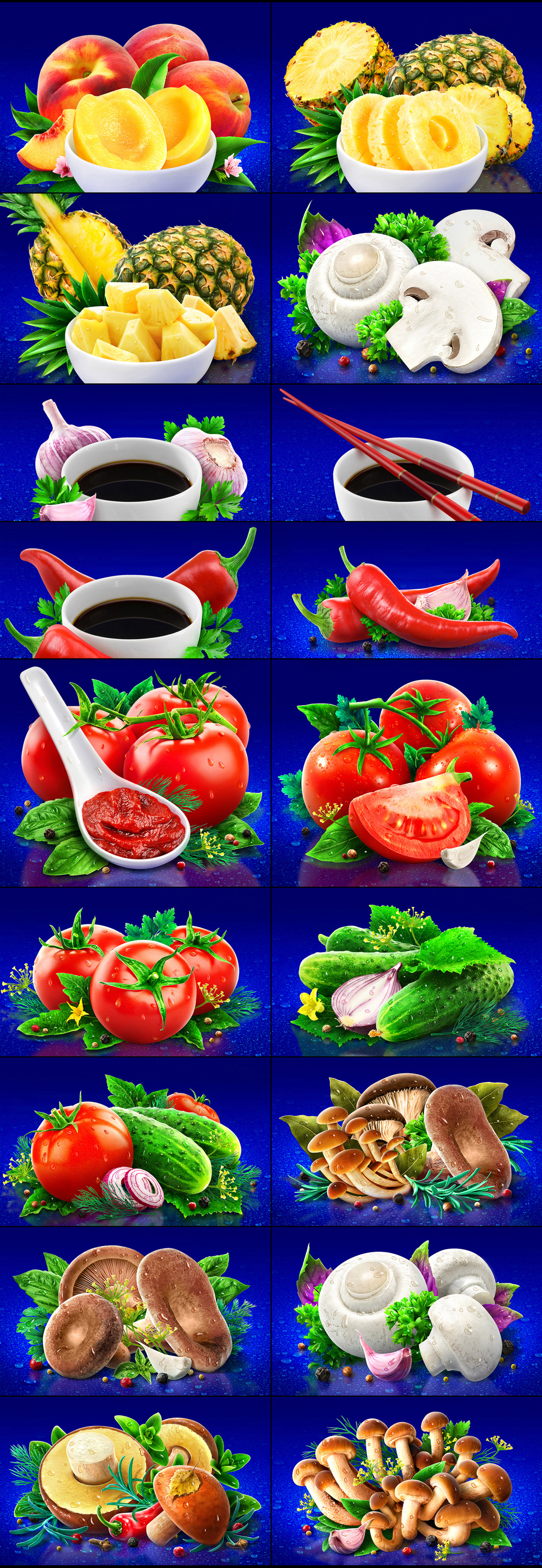 oil Food  preserved vegetables Nature fruits Mushrooms sauce tomatoes cucumbers