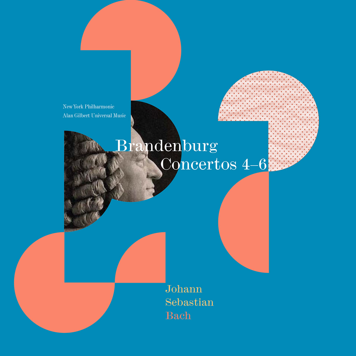 Brandenburg concertos Album cover design johann sebastion bach Classical color print SAIC