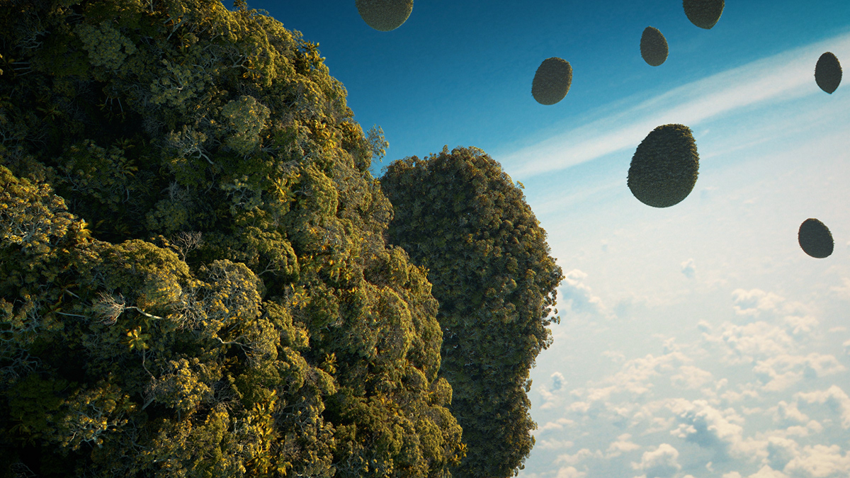 3D astronaut CGI Digital Art  earth gravity jungle planet Space  stars