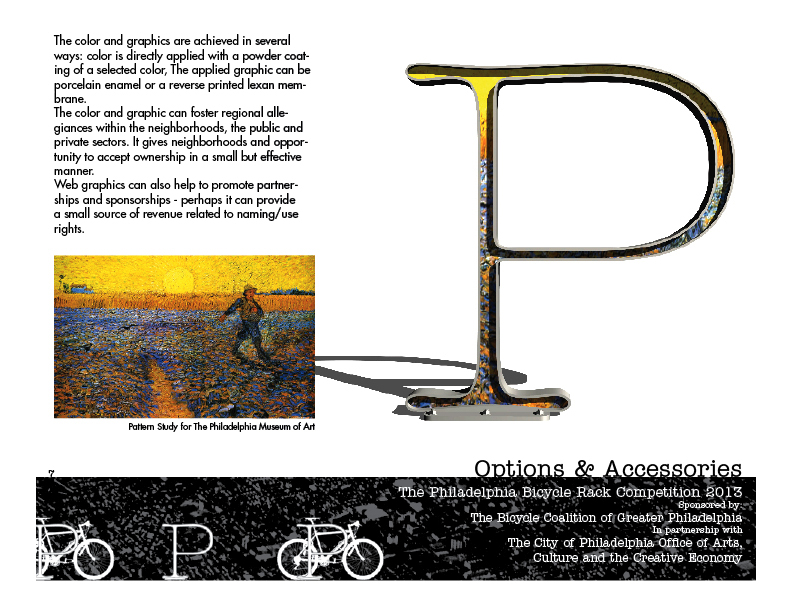 Adobe Portfolio philadelphia Bike Rack Competition art street furniture