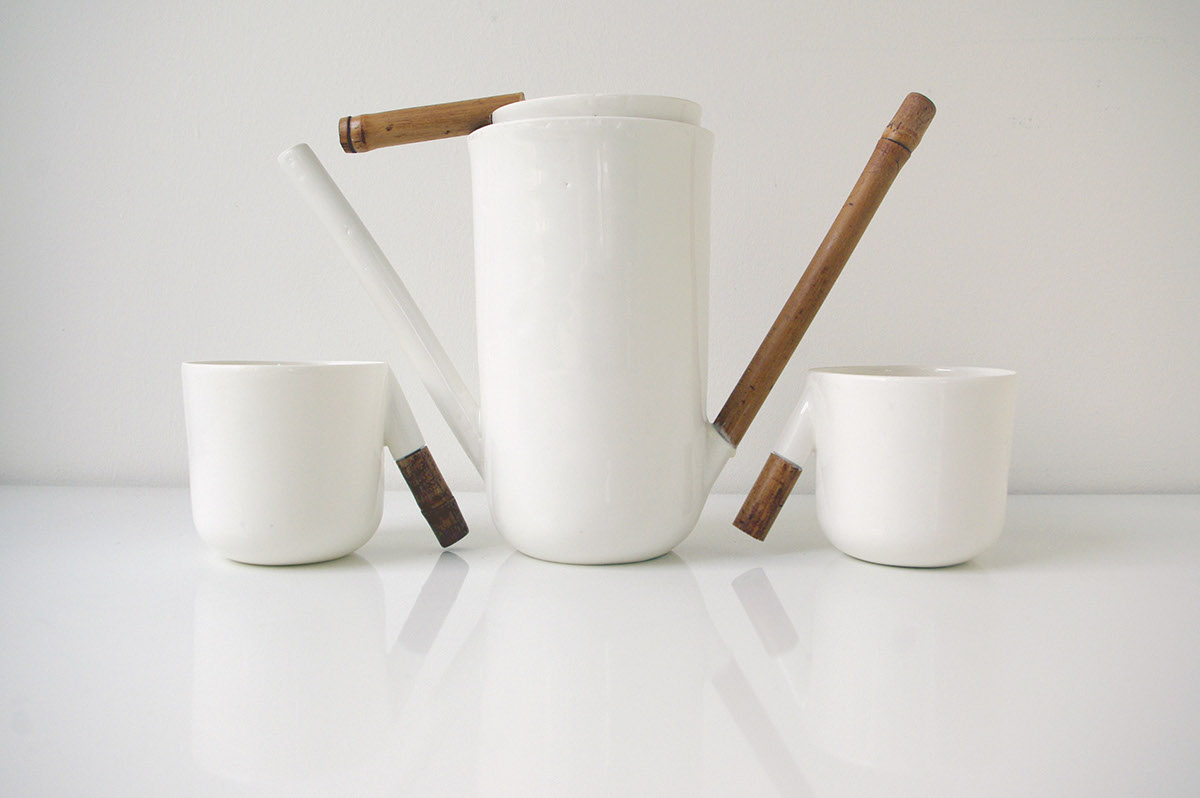 ceramic porcelain White set Coffee dripper drip filter drinking Coffee Culture tableware cup pot bamboo design