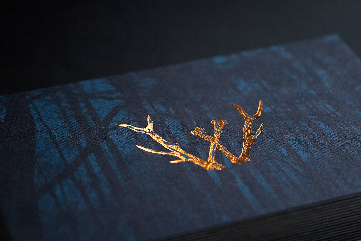 wendigo mythical creature beast Video Production startup branding antlers wunderkammer copper foil letterpress sydney agency branding
