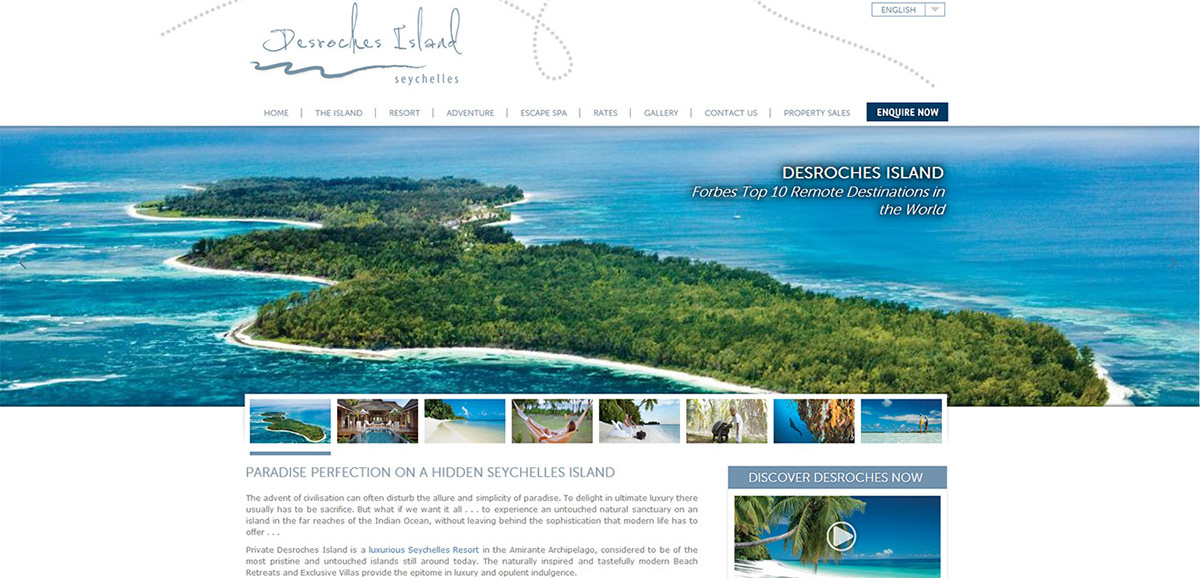 Seychelles island resort Private Island Holiday Website vacation website remote location Island 5 start hotel