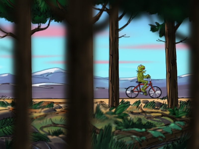 storyboard animatic kermit Ford Hybrid frog green