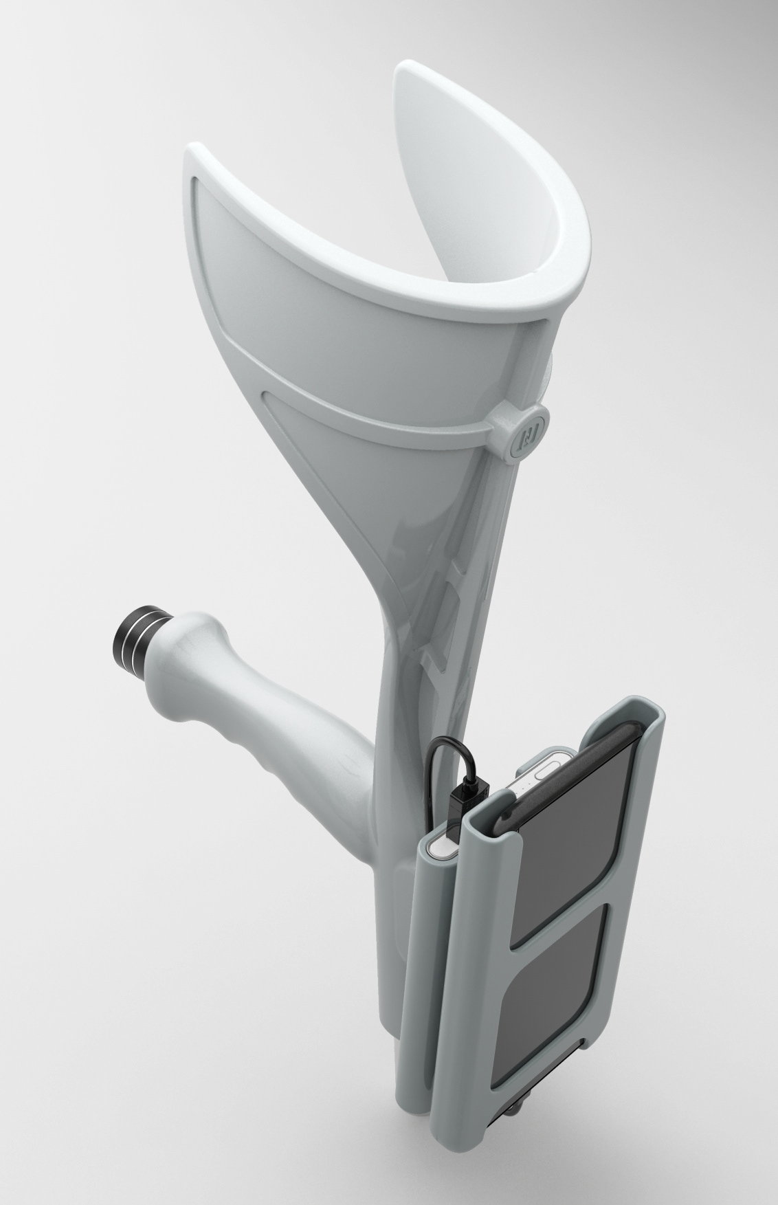 3D designing crutch fitness Health medical product modeling