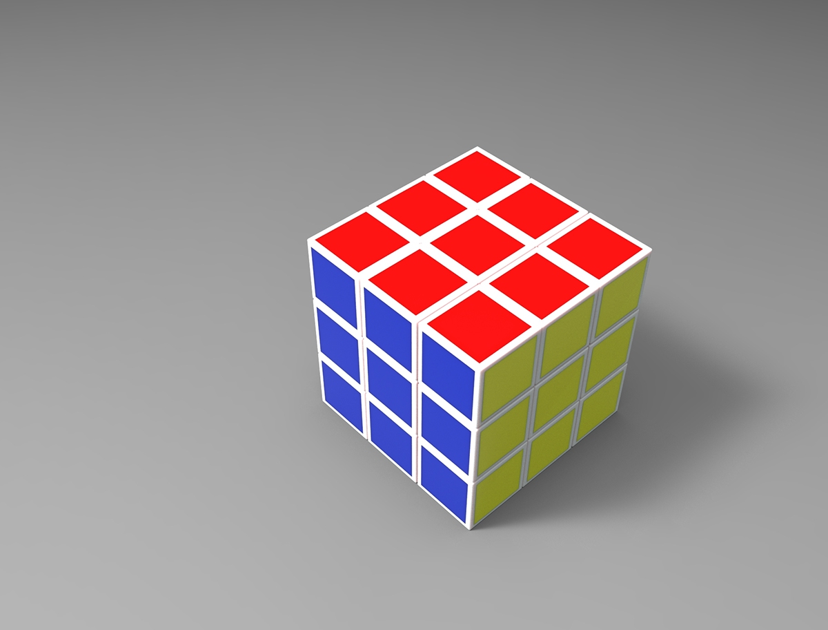 Alias photorealistic Renders rubix cube
