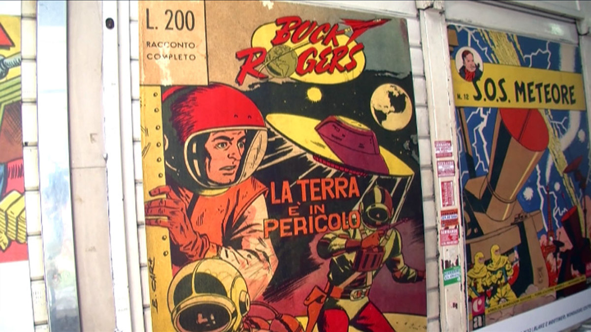 razzi celesti astronavi   robot dischi volanti ed alieni provenienti da fumetti libri manifesti rotocalchi figurine pubblicita riviste e quaderni scolastici