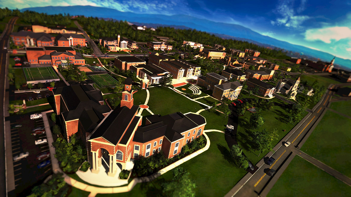 3D campus map unity cinema4d carbonscatter eon game interactive University Education institution print