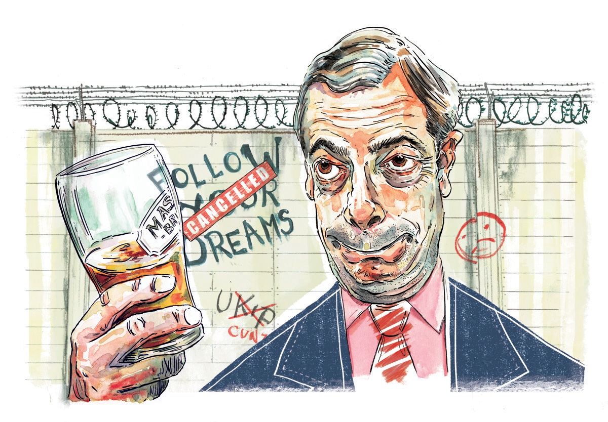 Trump farage boris putin politics Brexit humor commercial ink watercolour