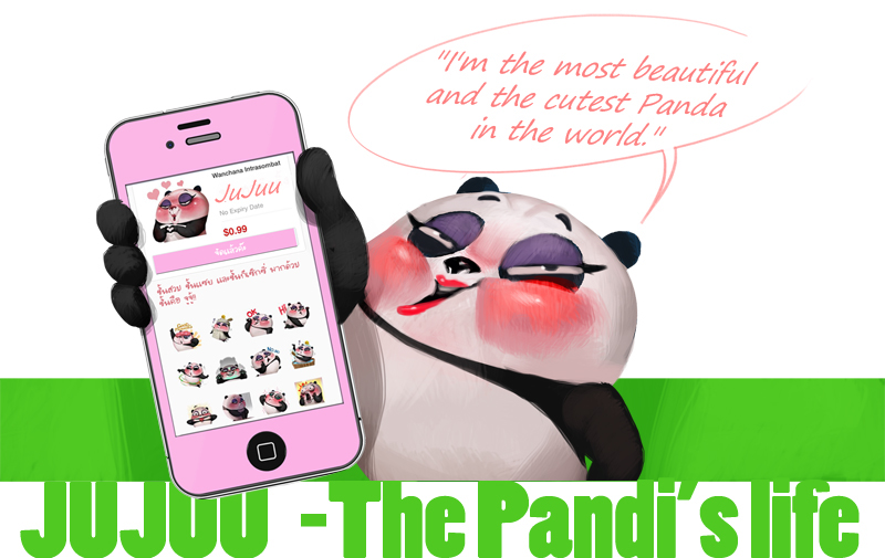 line sticker line Creators' sticker Panda  sticker apps Chat Icon imojicon