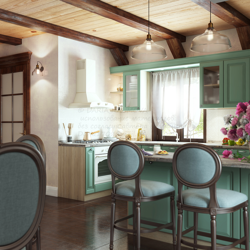 #interior #kitchen #modeling #визуализация #rendering