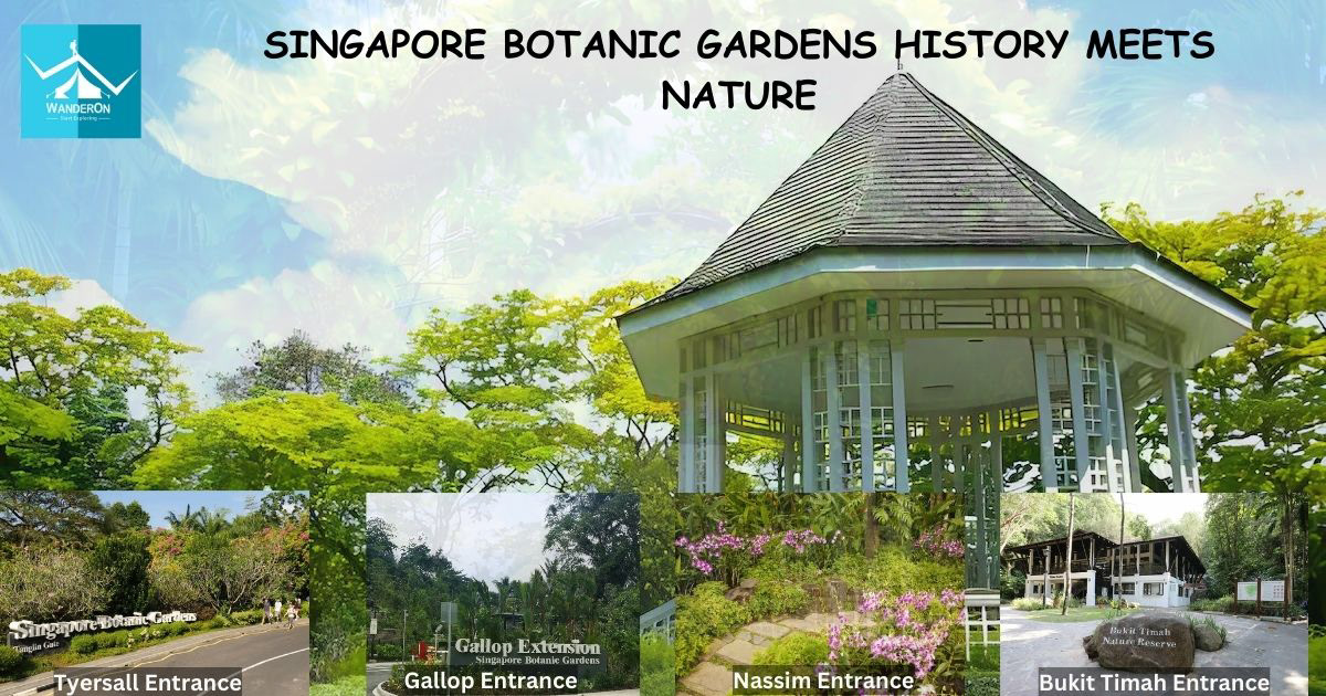 travel guide history Nature biodiversity heritage trails exploration horticulture Landmarks Singapore Botanic Gardens