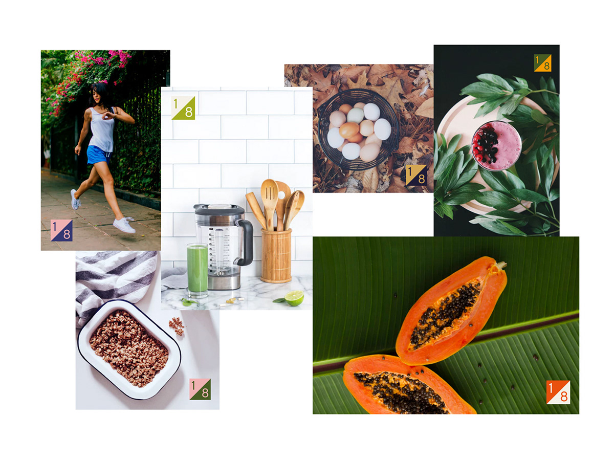 Food identity dkolchan shop logo system pattern ILLUSTRATION Ecology