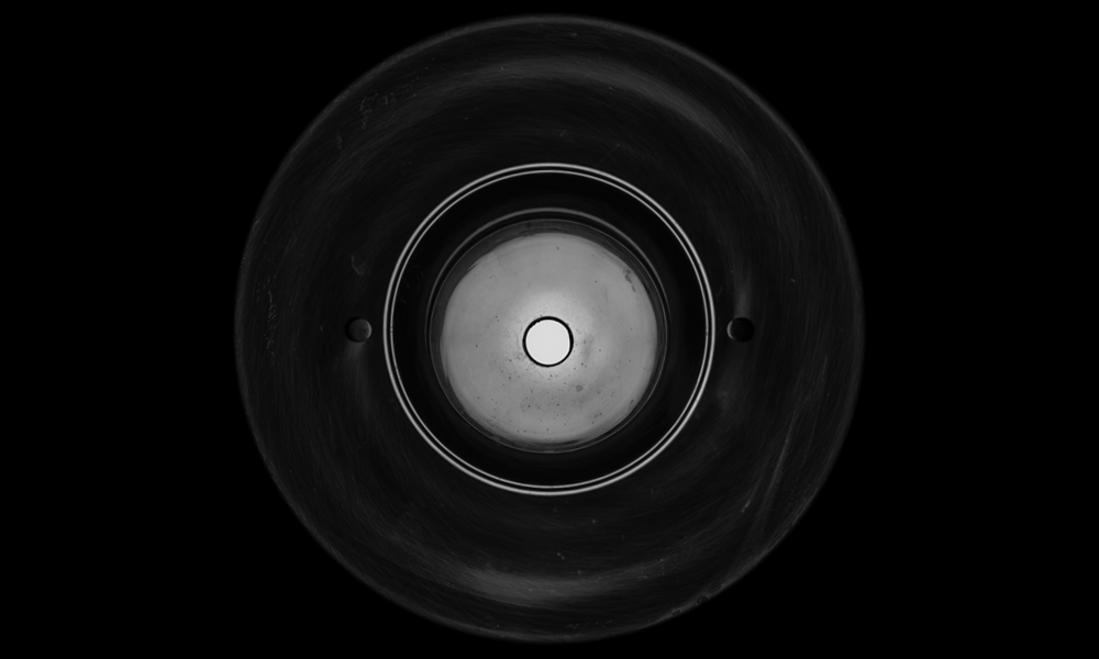 black and white minimal Lamp geometry circle shape light simplicity poster