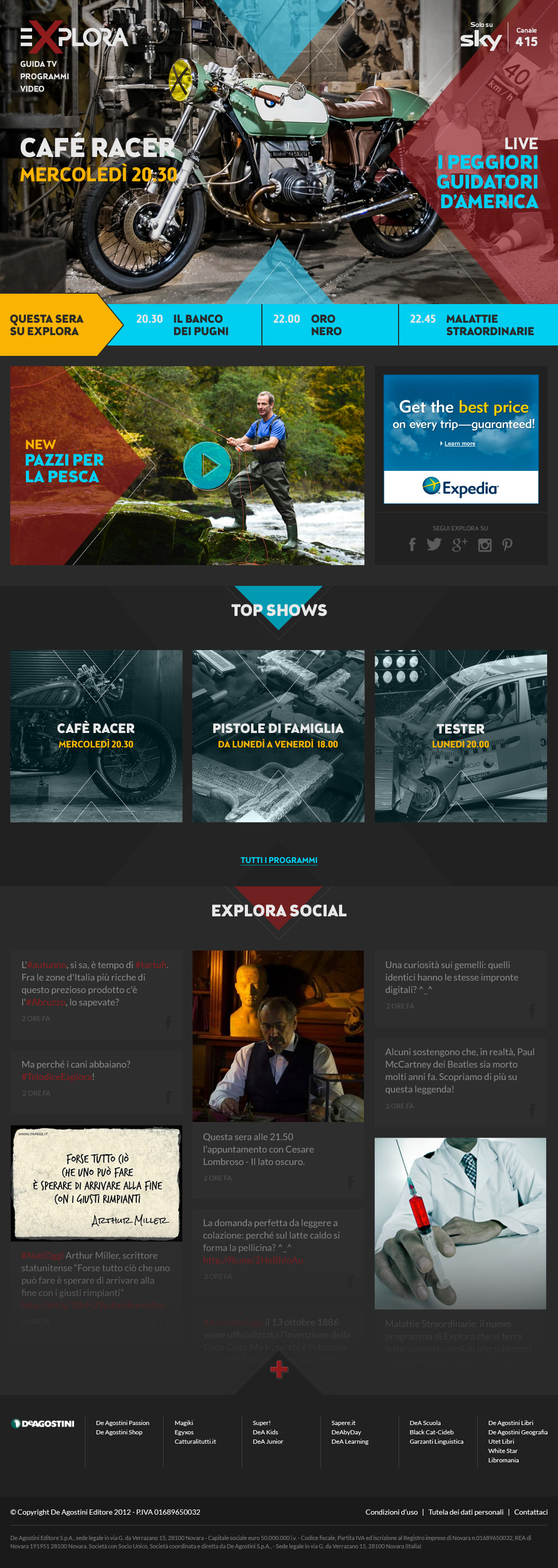 Explora Channel tv television male mobile desktop tablet Responsive site Website