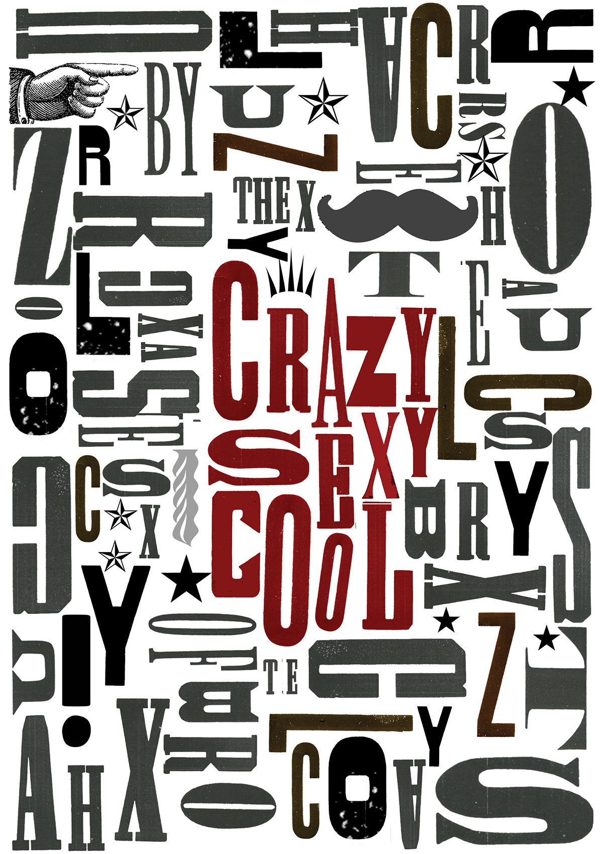 Crazy Sexy Cool wood type