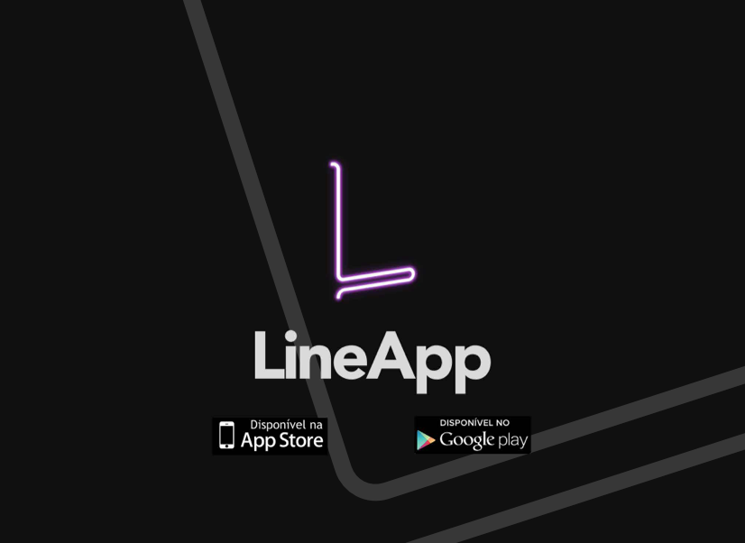 lineapp branding  mobile venues Events line app aplicativo