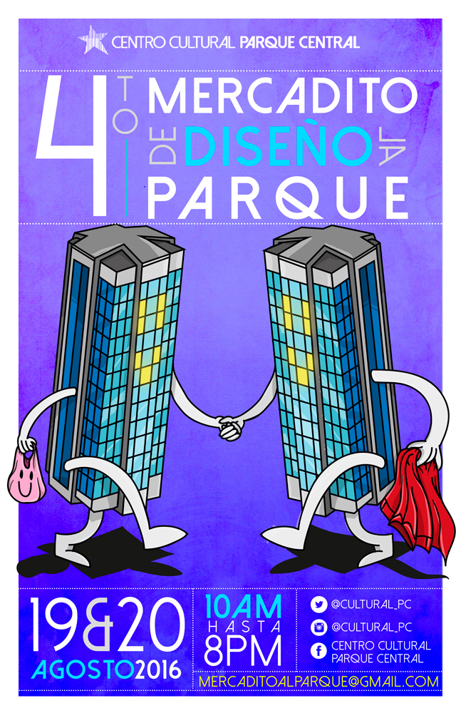 Gráficos ilustracion Parque Central caracas venezuela concert Event flyer poster