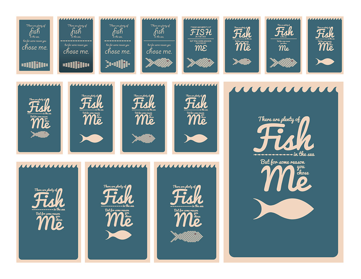 poster PLENTY OF FISH graphic