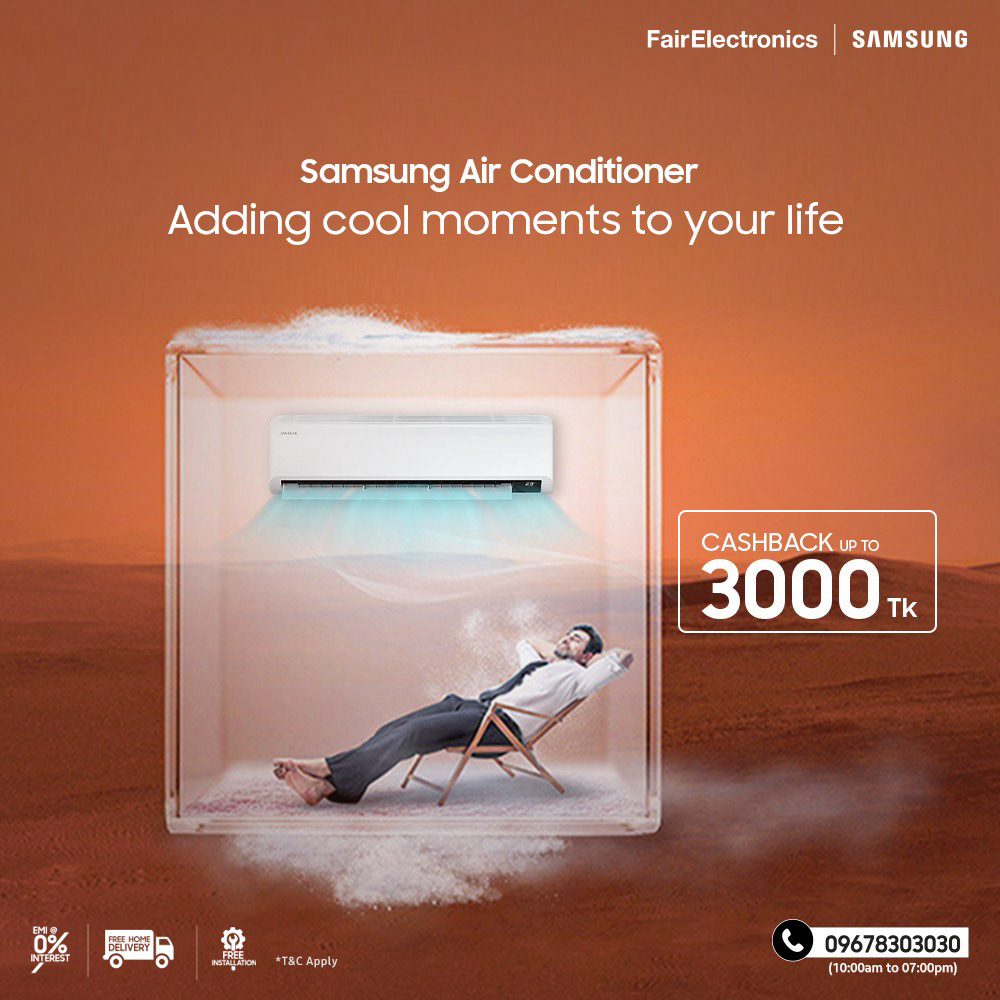 AC Air conditioner Samsung ads brand identity design Social media post