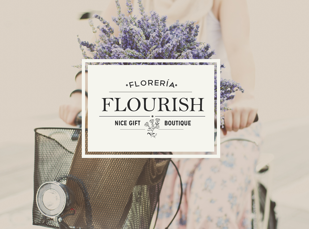 Logotype concept Flower Shop flower Flowers spring pretty vintage bycicle girly femenine girl outfit hummingbird