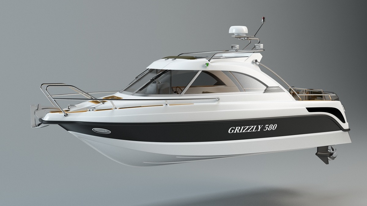 boat grizzly 580 HT yacht катер launch