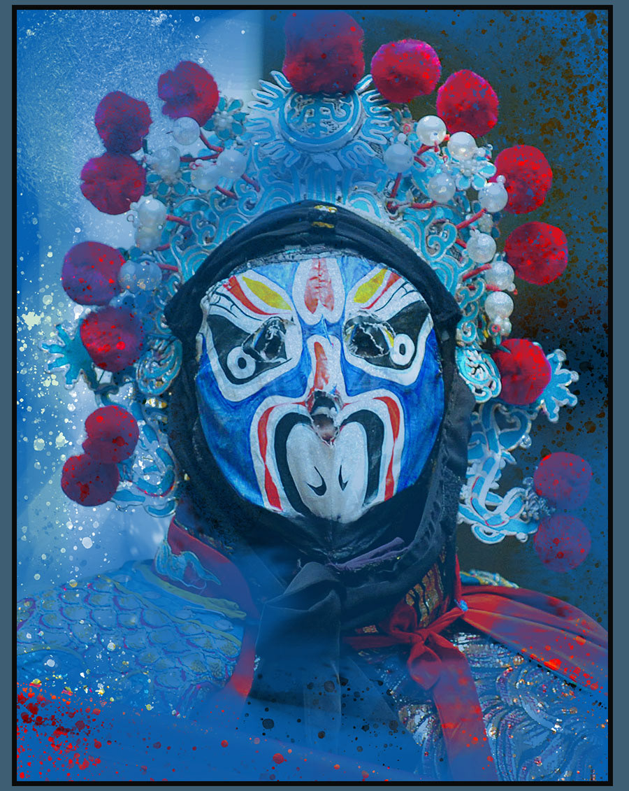 bian lian masks chinese chinese masks Photography  photoshop 'Face-Changing' design graphic design  sichuan opera