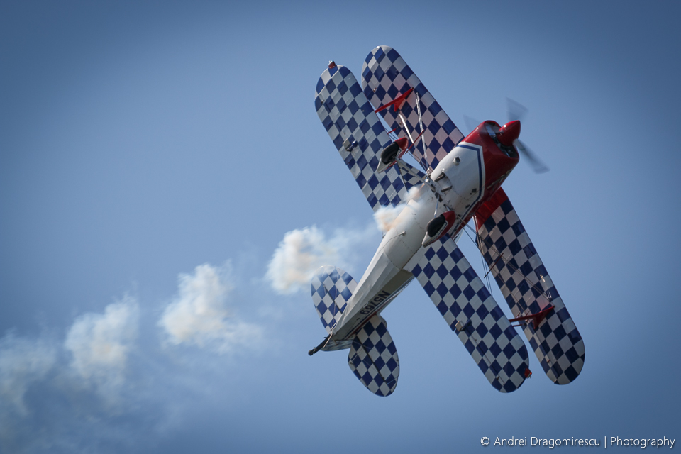 plane biplane aerobatics Smoke Trails Aeronautic Show Ciurel