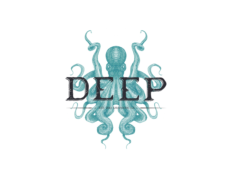 logo dog nautical anchor octopus Food  brand Editor restaurant wet clay dapper salon Georgia SCAD various