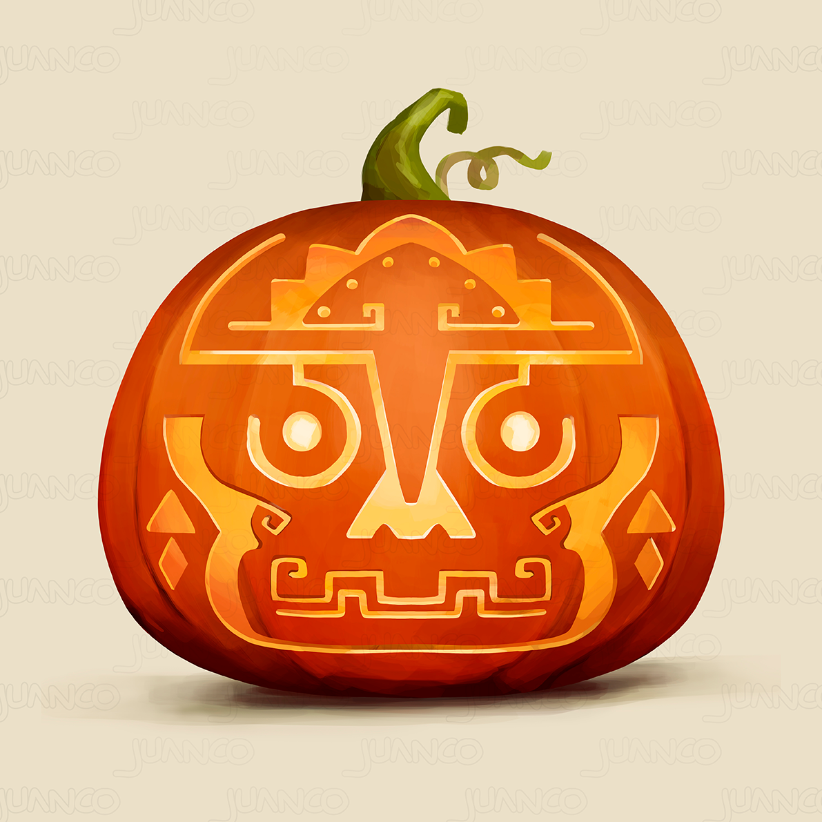 artwork cartoon dark Digital Art  digital illustration Drawing  Halloween horror pumpkin Scary