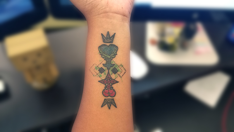tattoo ink Illustrator ILLUSTRATION  vector Kingdom Hearts video game square enix