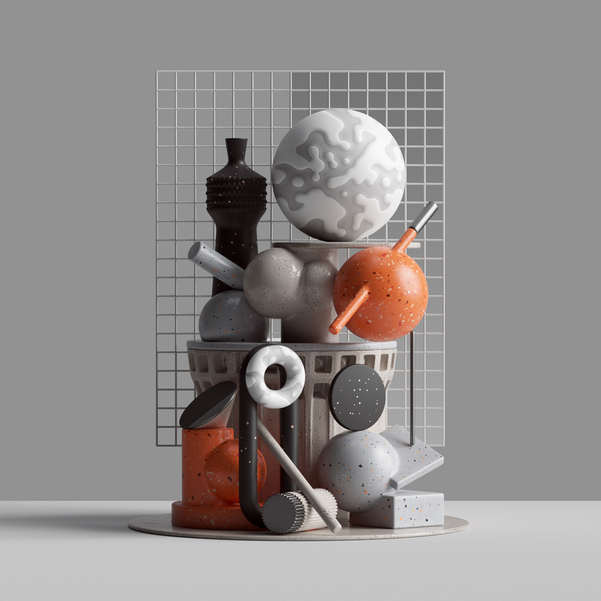 3D c4d cinema4d abstract setdesign petertarka Tarka octane Render colors