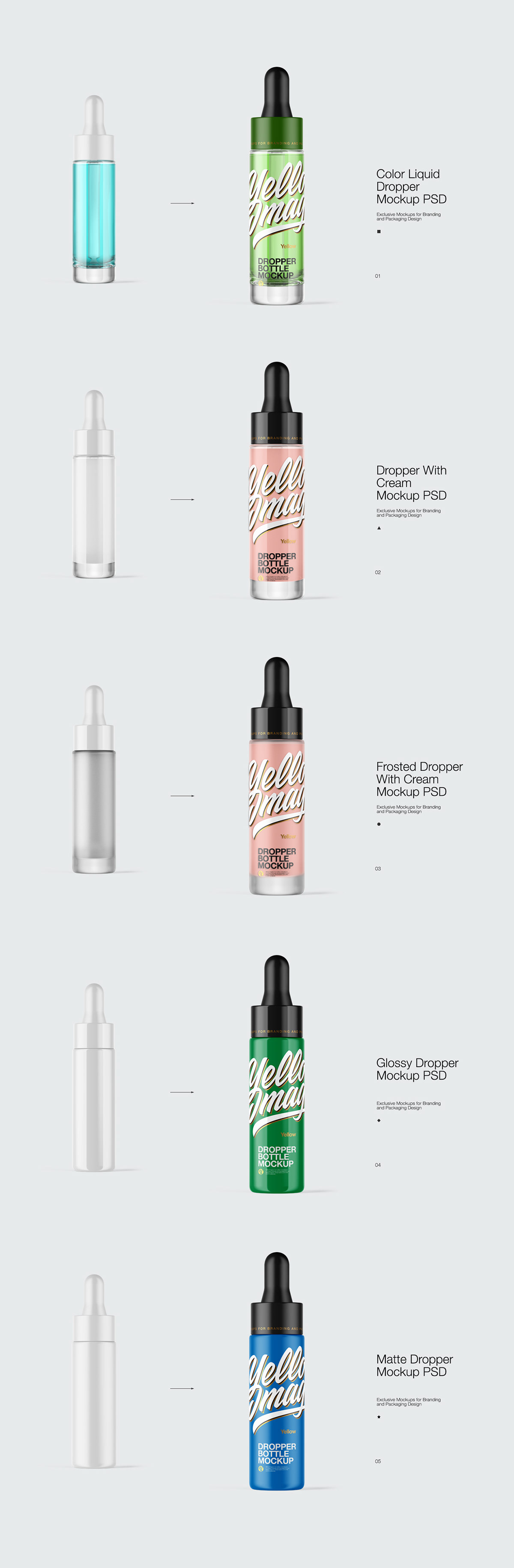 Download Glass Droppers Mockups On Student Show Yellowimages Mockups