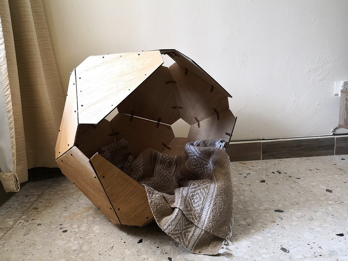 dog house parametric modern solid Pet geometric
