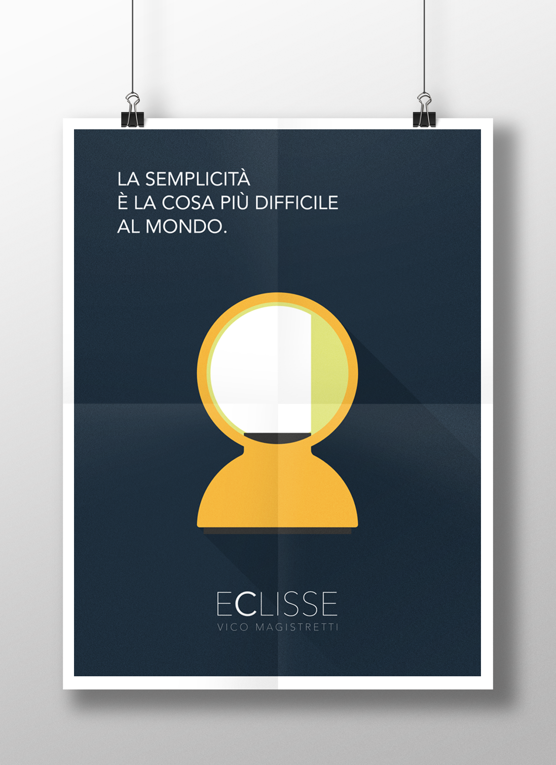 eclisse Vico Magistretti poster NAPOLI colors design Lamp flat gif animation gif