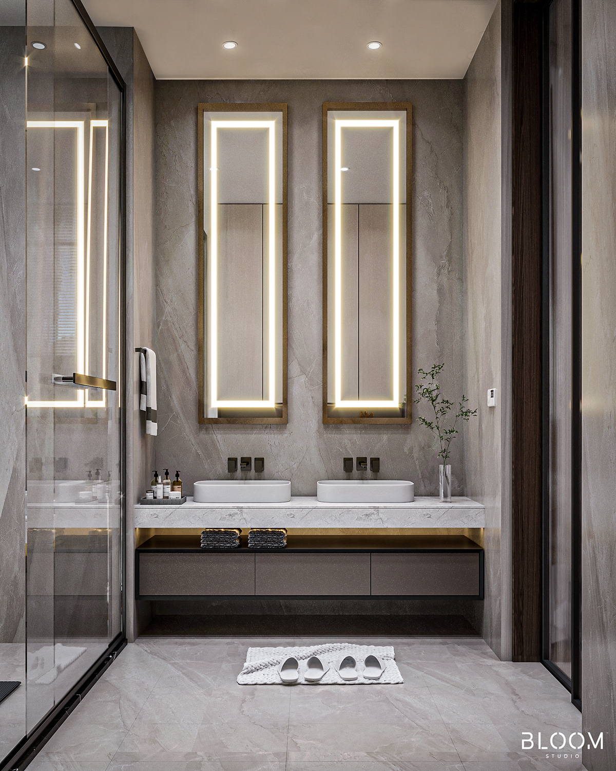 3D 3ds max architecture bathroom design bedroom design Interior interior design  intro visualization