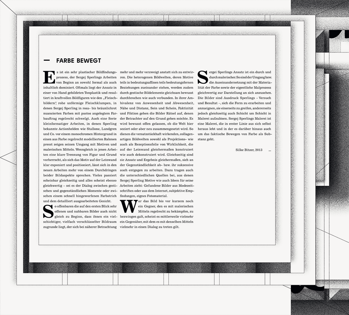 conceptual experimental transparent frame linotype fontfabric spread golden tschichold Switzerland Basel Markus Catalogue Collaborative book