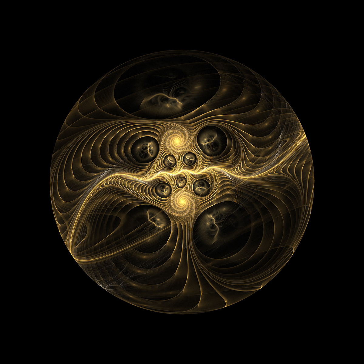 apophysis art art series contemporary art dark ambient dark art fractal fractal art fractals Golden Light