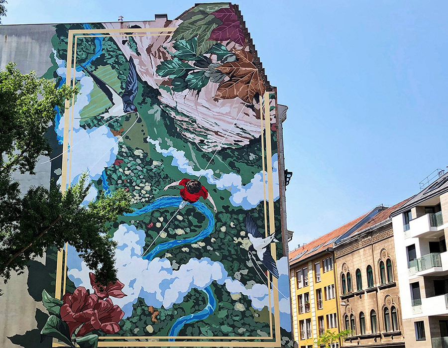 budapest Converse All Star Mural muralart nikonone wall art
